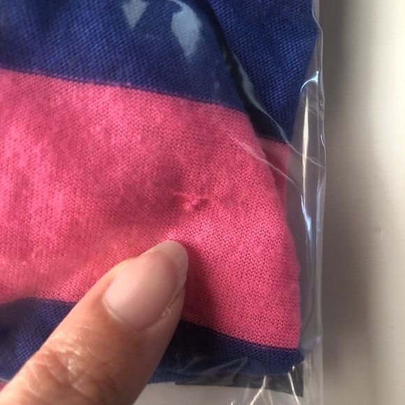 Splendid Women's Cut Out Tee Size XS Striped - Picture 10 of 10